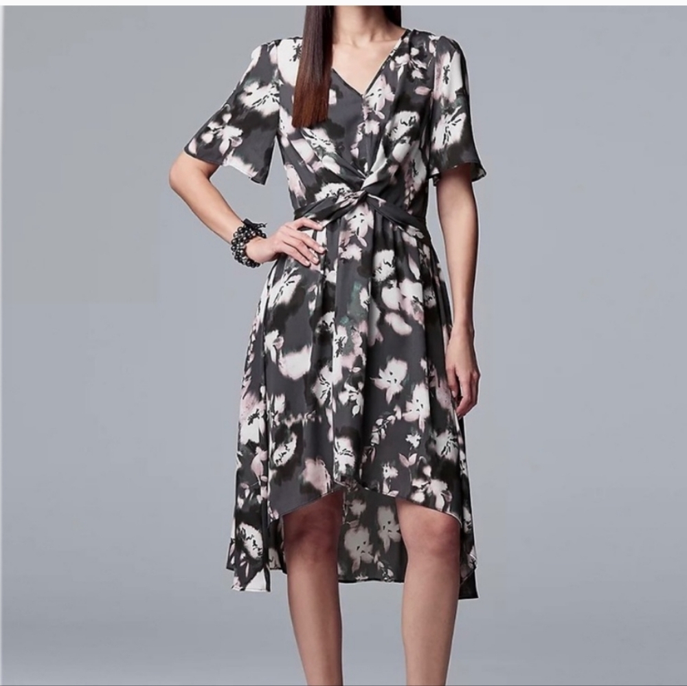 Simply Vera Vera Wang Floral High Low Dress